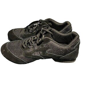 Sansha Women's Black Dance Sneakers Mesh & Suede Size M (8.5 US)